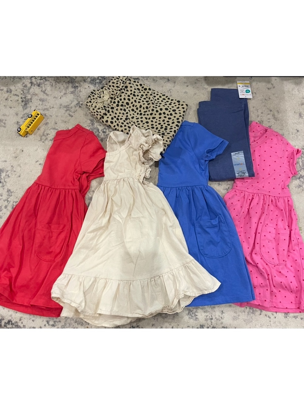 Girls' 2T bundle Knit Dresses and pants - Comfortable Everyday Style